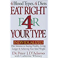 Eat Right 4 Your Type: The Individualized Diet Solution to Staying Healthy, Living Longer & Achieving Your Ideal Weight