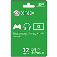 Xbox LIVE 12 Month Gold Membership Card