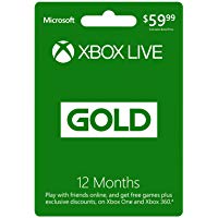 Microsoft Xbox LIVE 12 Month Gold Membership (Physical Card)