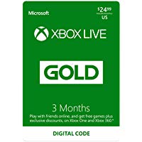 Xbox Live Gold: 3 Month Membership [Digital Code]